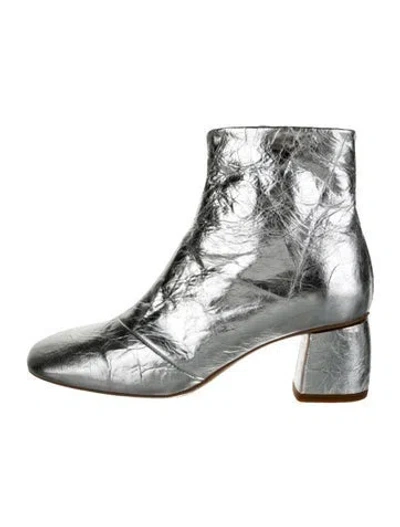 Pre-owned Forte Forte Leather Boots In Silver