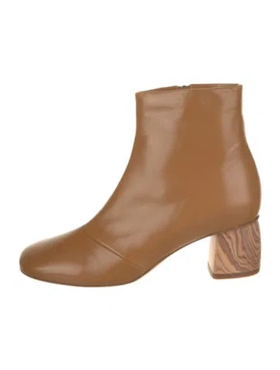 Pre-owned Forte Forte Leather Boots W/ Tags In Brown