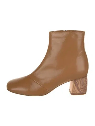 Pre-owned Forte Forte Leather Boots W/ Tags In Brown