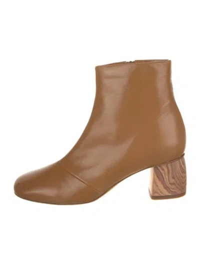 Pre-owned Forte Forte Leather Boots W/ Tags In Brown
