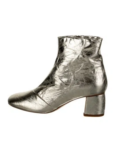 Pre-owned Forte Forte Leather Boots W/ Tags In Gold