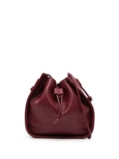 Forte Forte Leather Bucket Bag In Rot