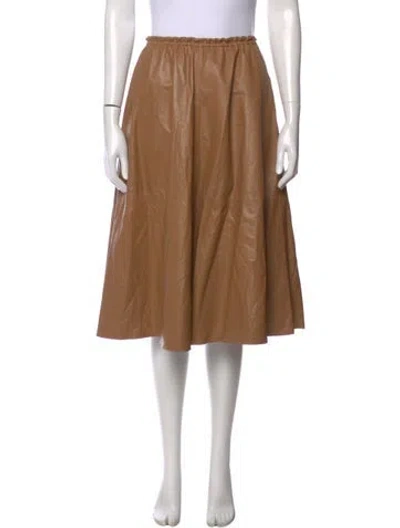 Pre-owned Forte Forte Leather Midi Length Skirt