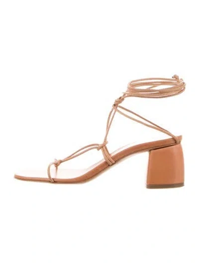 Pre-owned Forte Forte Leather Sandals In Brown
