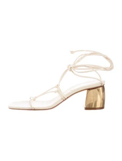 Pre-owned Forte Forte Leather Sandals In Gold