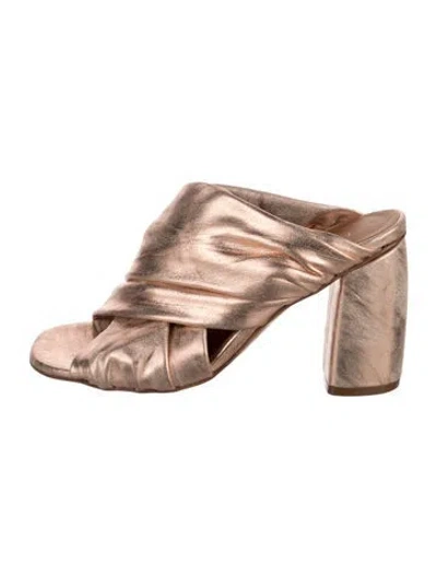 Pre-owned Forte Forte Leather Sandals In Neutrals