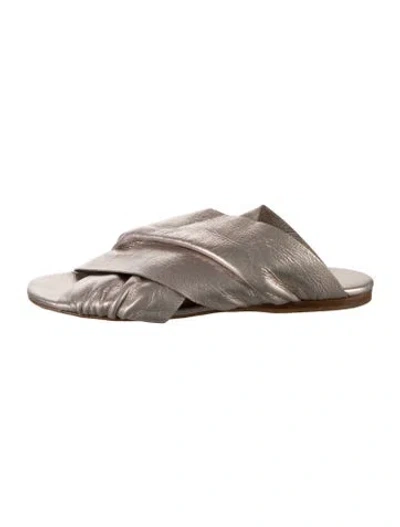 Pre-owned Forte Forte Leather Slides In Multicolor