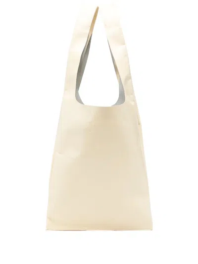 Forte Forte Leather Tote Bag In Neutrals