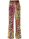 Forte Forte Metallic Leopard-pattern Trousers In Black