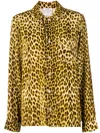 Forte Forte Leopard-print Velvet Shirt In Neutrals