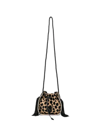 Forte Forte Leopard-print Calf Hair Bucket Bag In Multi
