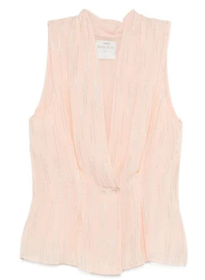 Forte Forte Les Fils D'argent Top In Pink