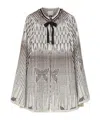 Forte Forte Geometric-pattern Bow Jacket In Gray