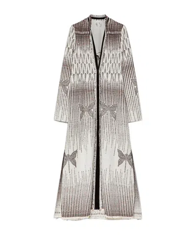Forte Forte Libelle Jacquard Coat In Gray