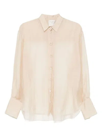 Forte Forte Light Beige 'my Shirt' Shirt In White
