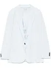 Forte Forte Women Single-breasted Blazer Jacket In Blue