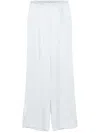 Forte Forte Satin Trousers In Blue