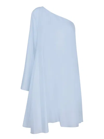 Forte Forte Light Blue Habotai Mini Dress