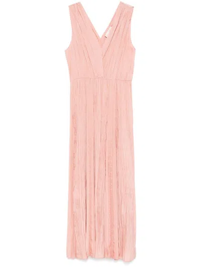 FORTE FORTE LIGHT PINK PLEATED LONG DRESS