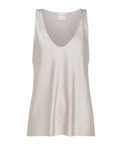 FORTE FORTE LIGHTWEIGHT SATIN TANK TOP