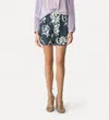 Forte Forte Lily Bermuda Shorts In Blue Multi In Blue
