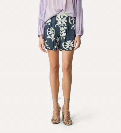 Forte Forte Lily Bermuda Shorts In Blue Multi