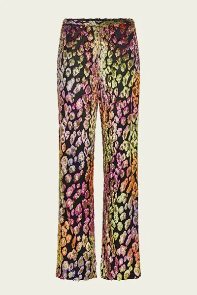 Forte Forte L'incanto Di Bali Trousers In Fil Coupé In Multi