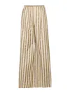 Forte Forte Striped Wide-leg Trousers In Gold