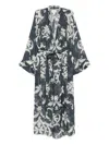 Forte Forte Printed Linen And Silk Gown