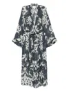 Forte Forte Printed Linen And Silk Gown