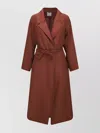 Forte Forte Linen Belted Coat Geometric Pockets