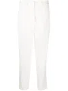 FORTE FORTE LINEN-BLEND JACQUARD TROUSERS