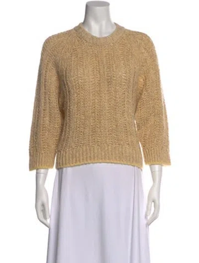 Pre-owned Forte Forte Linen Crew Neck Sweater In Neutral