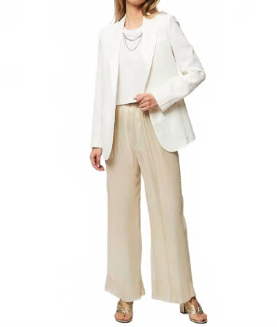 Forte Forte Linen Herringbone Tuxedo Jacket In Pure White
