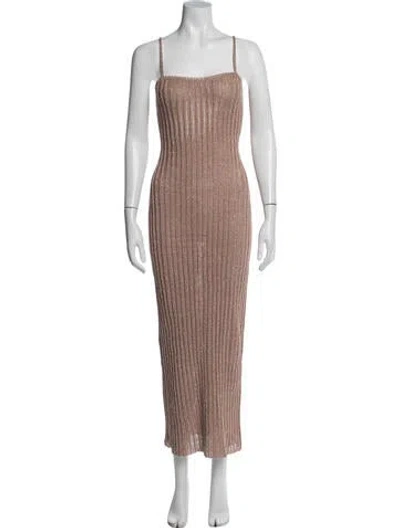 Pre-owned Forte Forte Linen Long Dress In Multi