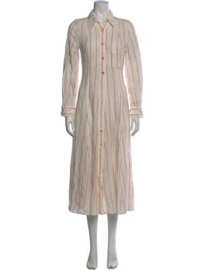 Pre-owned Forte Forte Linen Long Dress In Neutral