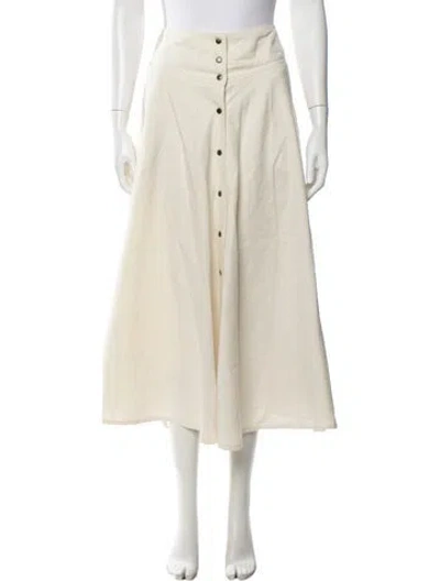 Pre-owned Forte Forte Linen Long Skirt In Neutrals