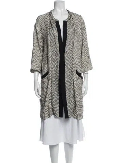 Pre-owned Forte Forte Linen Patterned Sweater In Multicolor