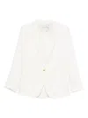 Forte Forte Notched-lapel Single-button Jacket In White