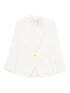 Forte Forte Notched-lapel Single-button Jacket In White
