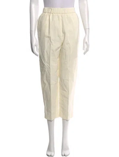 Pre-owned Forte Forte Linen Skinny Leg Pants In Neutral