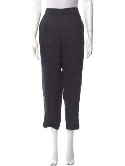 Pre-owned Forte Forte Linen Straight Leg Pants In Gray