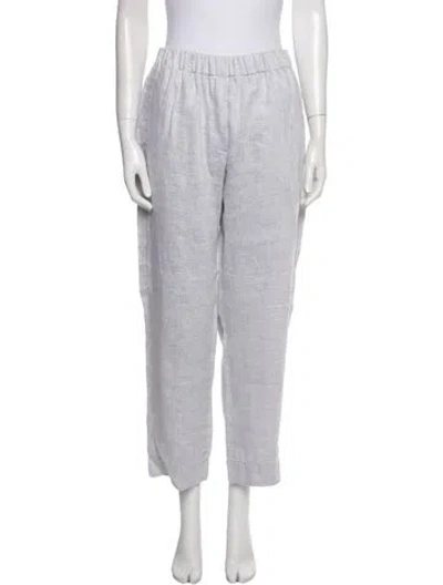 Pre-owned Forte Forte Linen Straight Leg Pants In Neutral