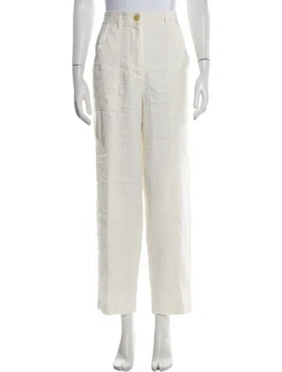 Pre-owned Forte Forte Linen Wide Leg Pants In Neutrals