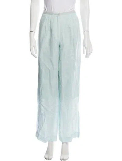 Pre-owned Forte Forte Linen Wide Leg Pants W/ Tags In Blue