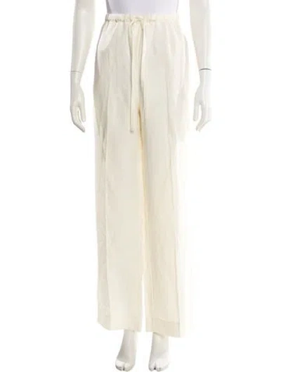 Pre-owned Forte Forte Linen Wide Leg Pants W/ Tags In Neutral