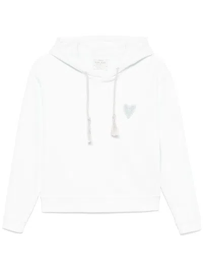 Forte Forte Logo-patch Hoodie In Blue