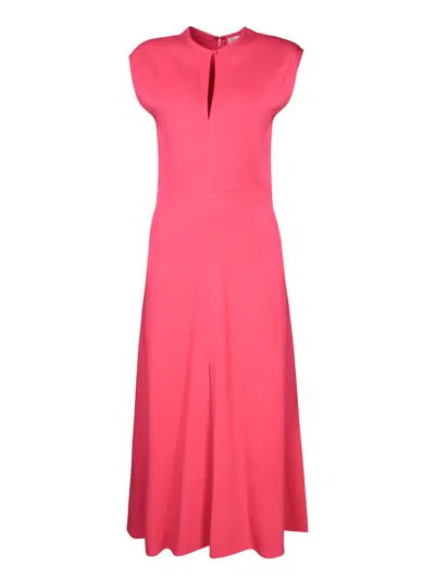 Forte Forte Long Cady Crepe Watermelon Dress In Pink