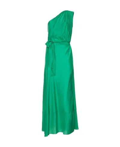 Forte Forte Long One-shoulder Dress In Green