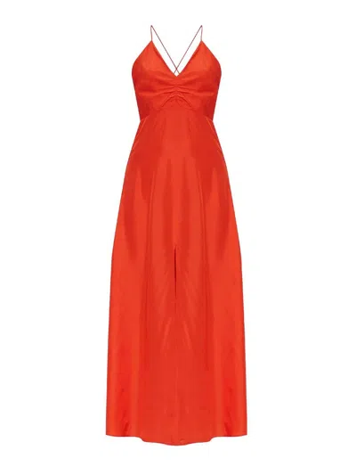 FORTE FORTE LONG SILK SLIP DRESS